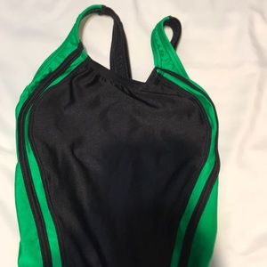 Speedo Swim - Green and black Speedo training bathing suit Speedo Swim - Green and black Speedo training bathing suit